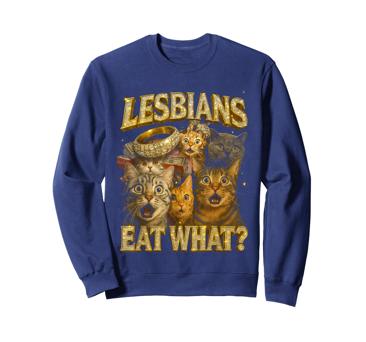 Lesbians Eat What? Cats Humor T-Shirt