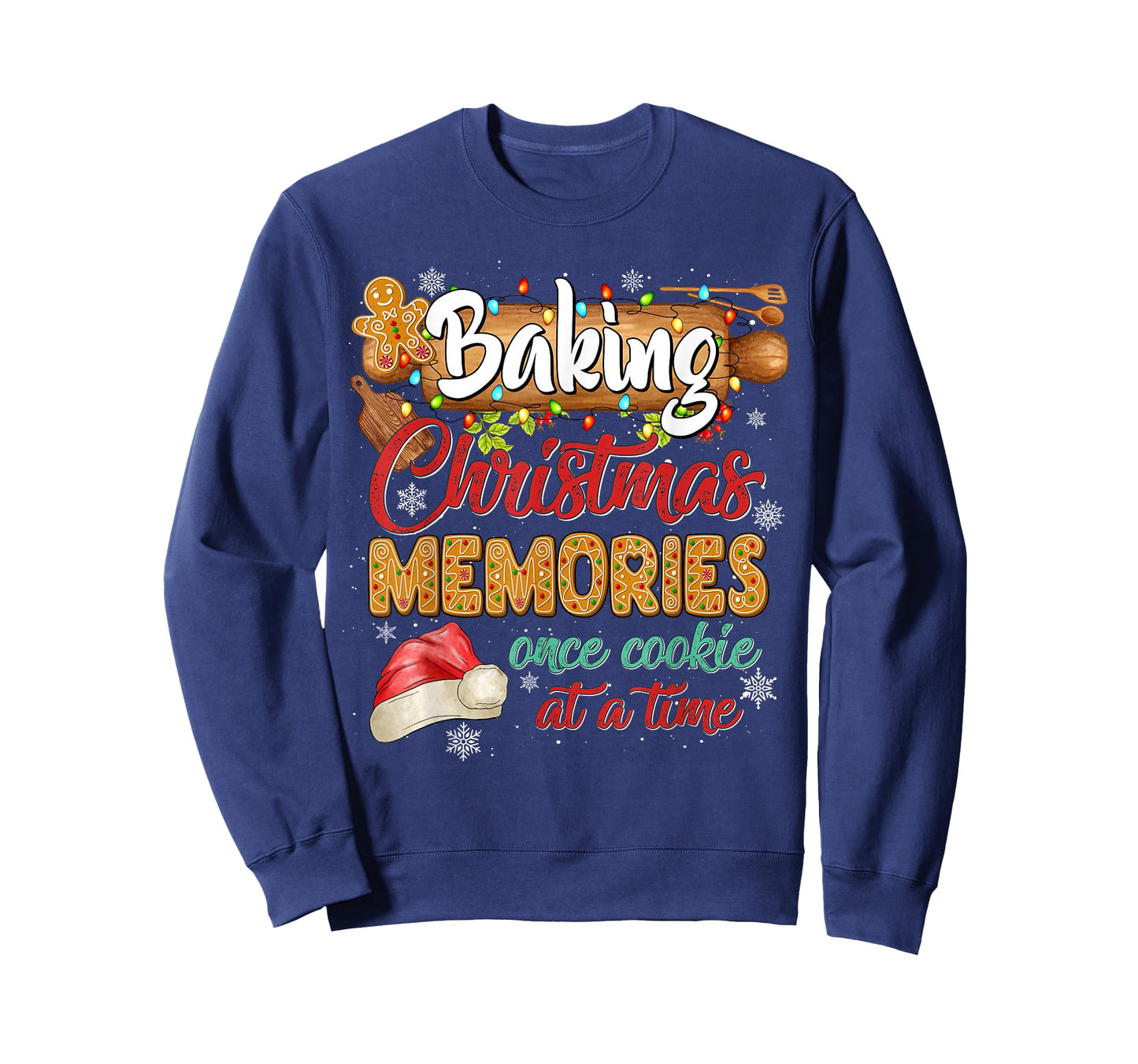 Baking Christmas Memories Once Cookie At A Time Gingerbread T-Shirt