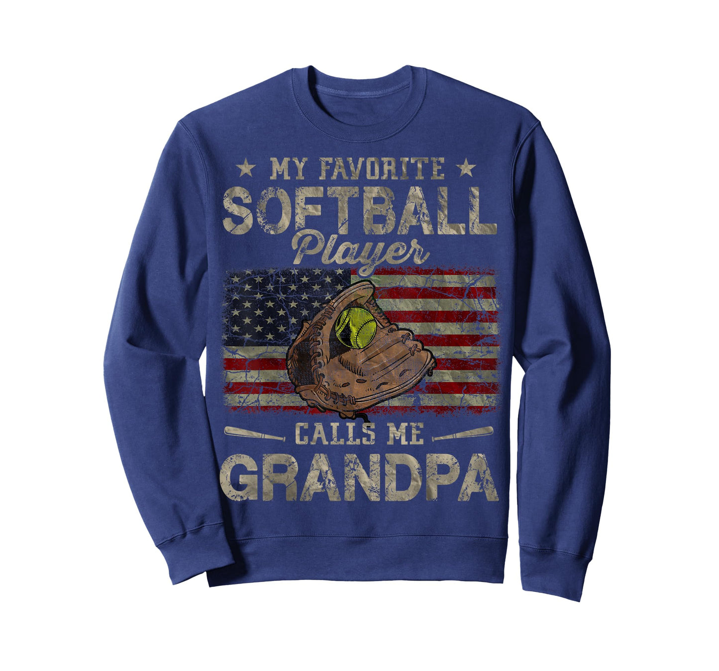 My Favorite Softball Player Calls Me Grandpa Father's Day T-Shirt