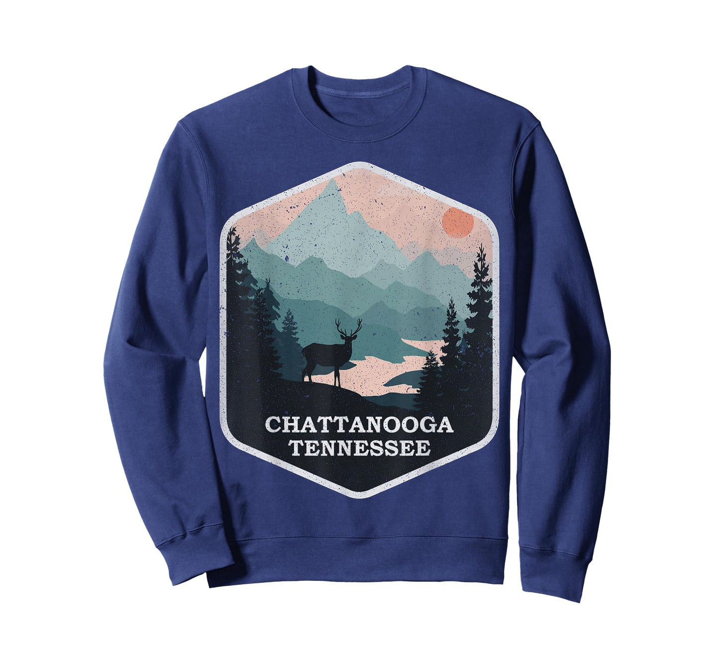 Vintage Chattanooga Tennessee TN Nature Mountains Hiking T-Shirt