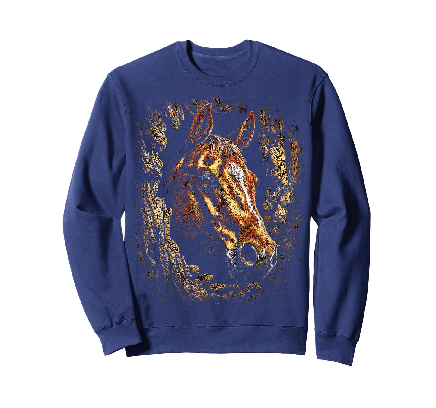 Colorful Horse Art Cute Farm Animal Autumn Aesthetic Fall T-Shirt