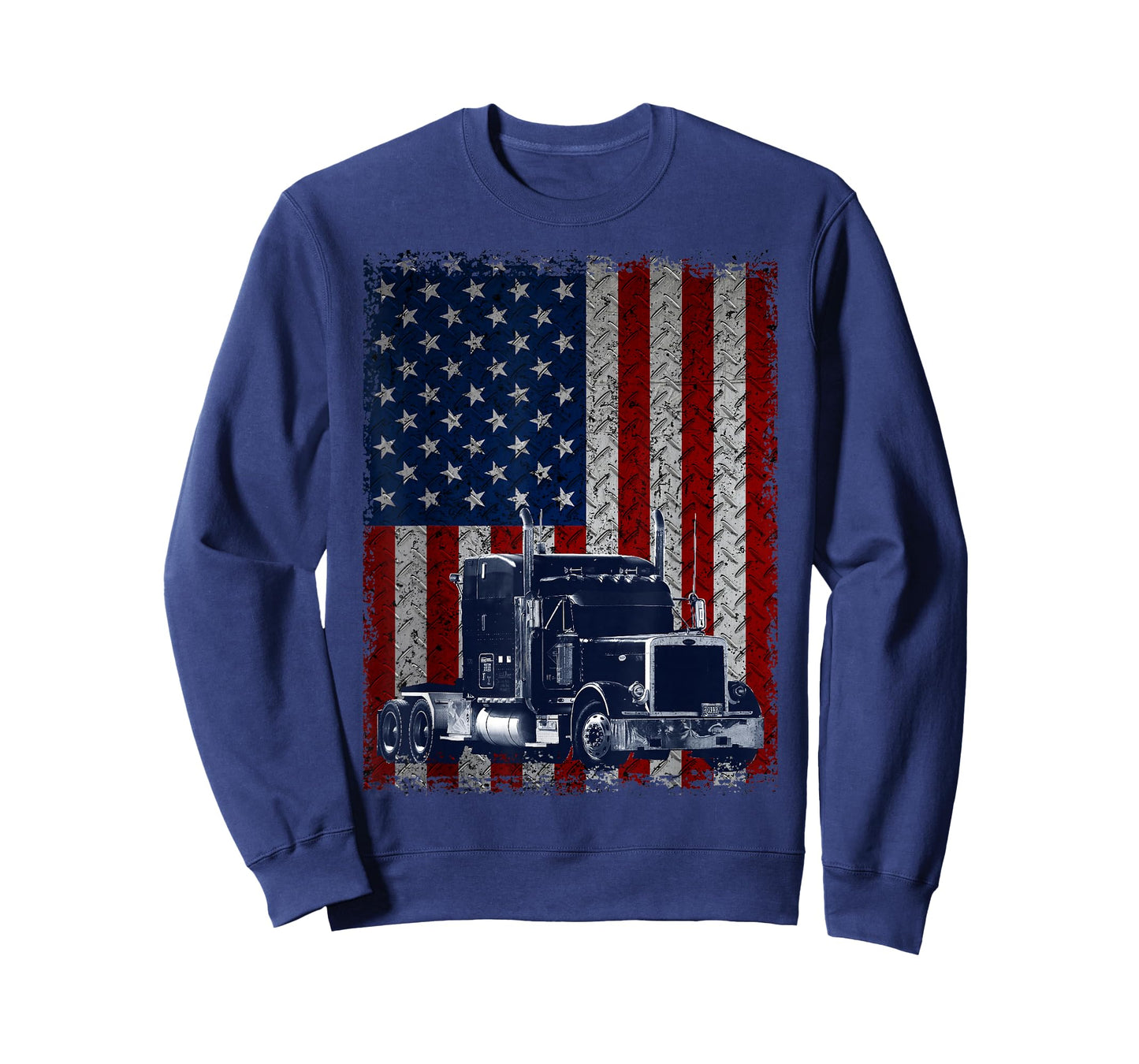 Truck Driver American Flag Trucker T-Shirt