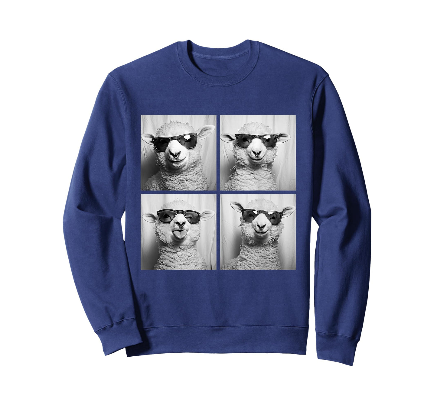 Funny Lambs with Sunglasses Cool Sheep Animals Humor Meme T-Shirt