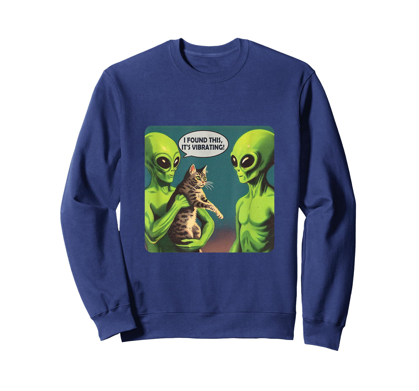 I Found This Its Vibrating Funny Cat Alien T-Shirt