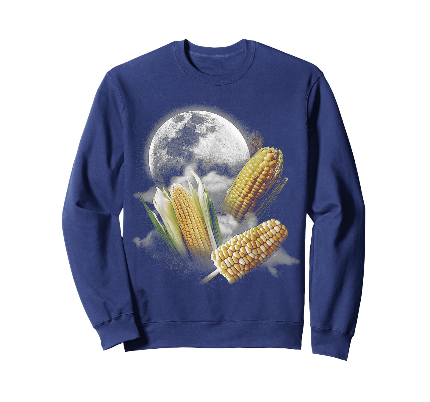 Corn At Moon 3 Wolfs Funny Wolves Parody T-Shirt