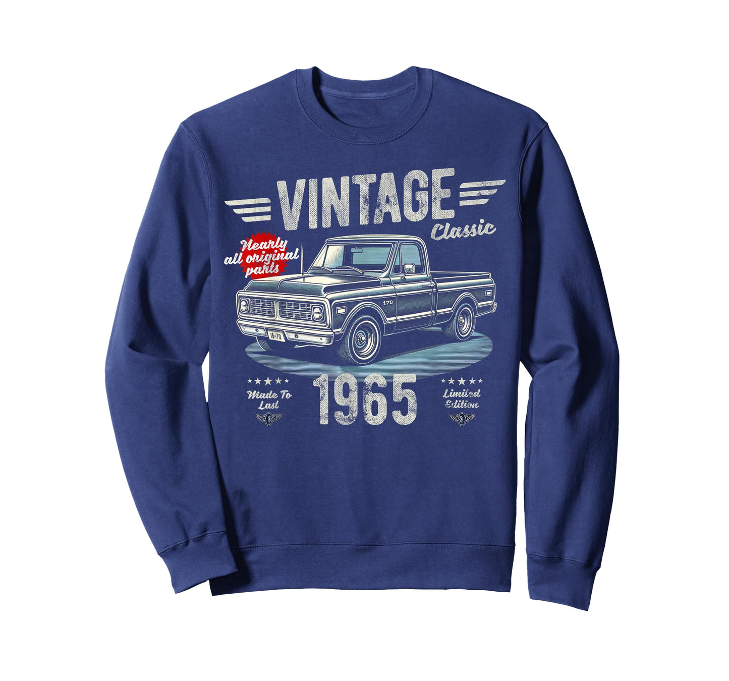 60th Birthday Born 1965 Vintage Funny Retro Pickup Truck T-Shirt