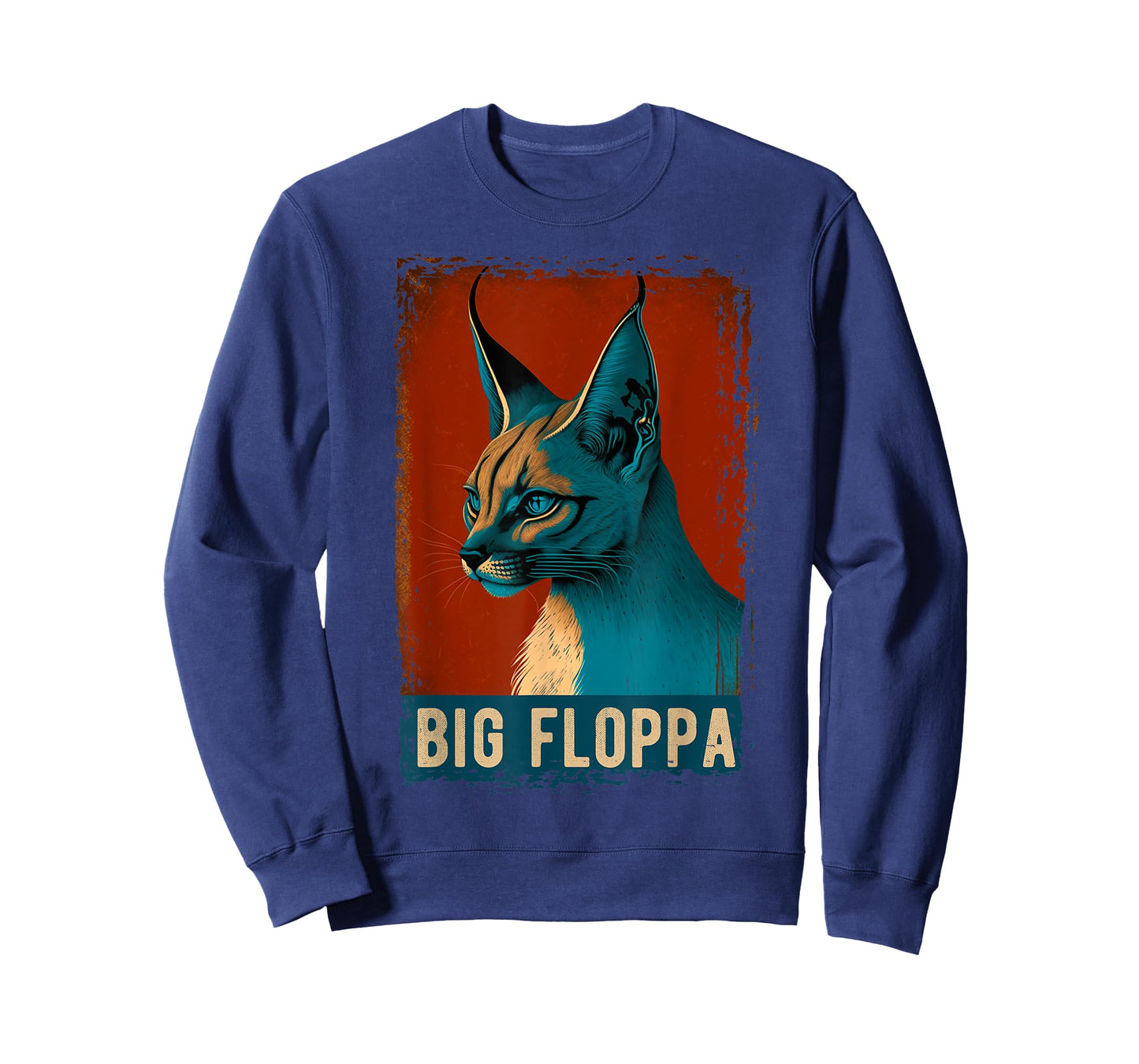 Big Floppa Shirt For Kids Meme Cute Caracal Cat Vintage T-Shirt