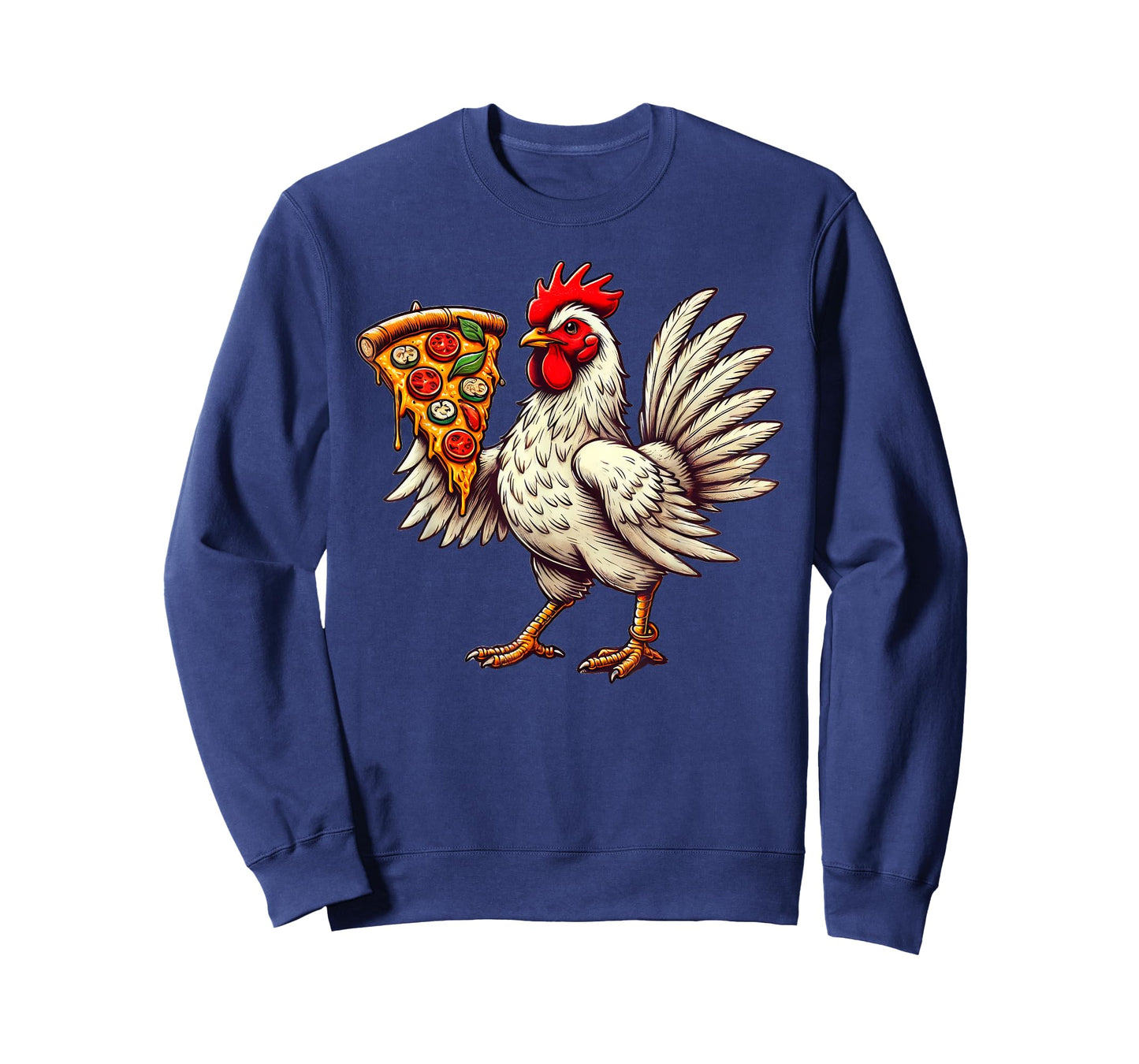 Cute Chicken Eating Pizza T-Shirt