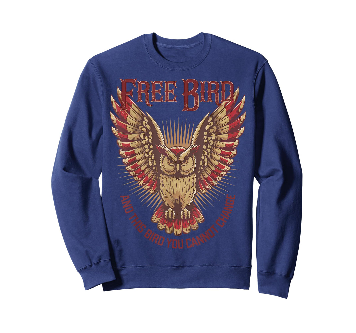 Free Bird Owl Wisdom Independence Strength Freedom T-Shirt