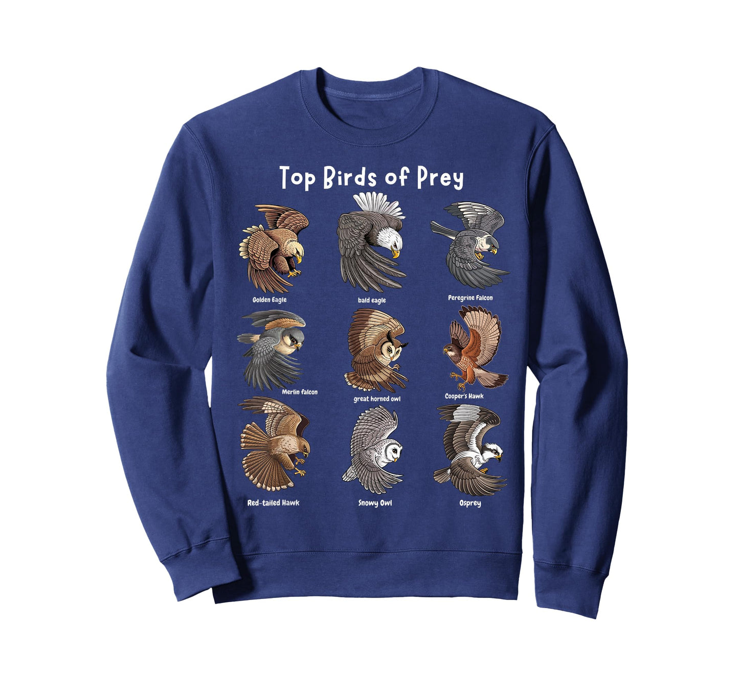 top Birds of Prey Educational top world predatory bird lover T-Shirt