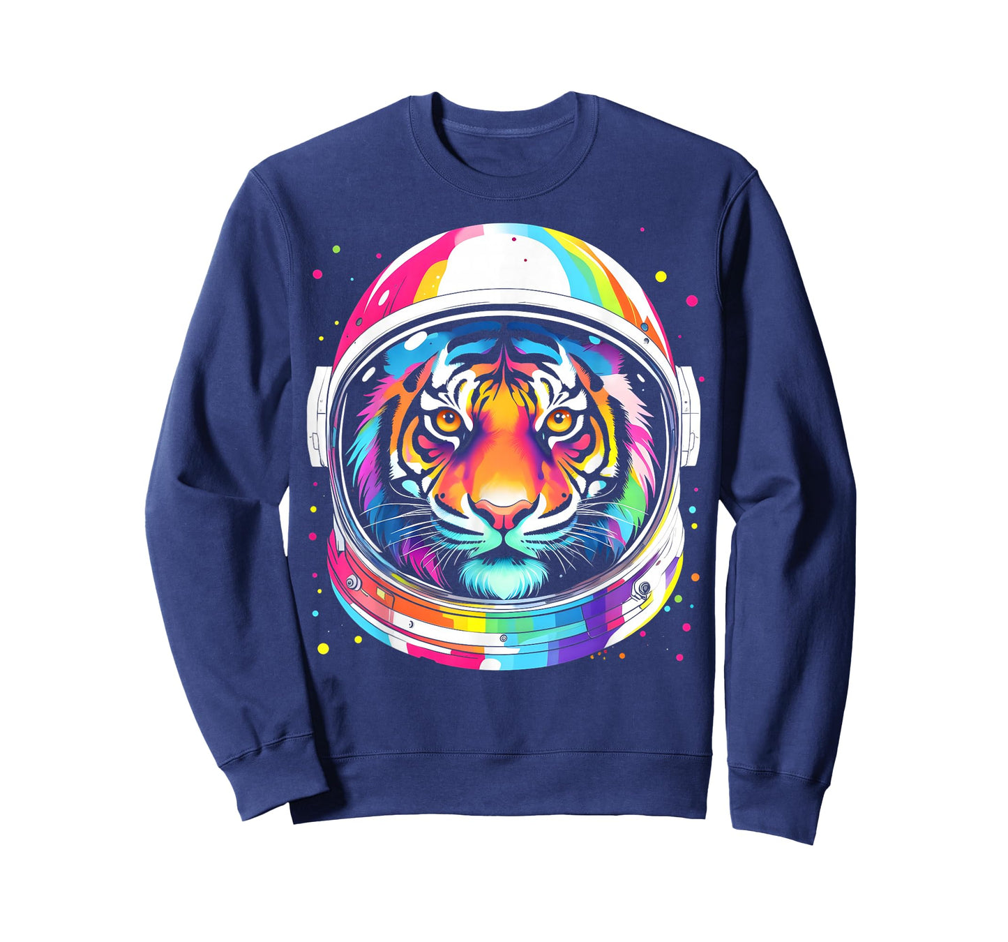 Astronaut Tiger Adventure Vibrant Colorful Space Funny T-Shirt