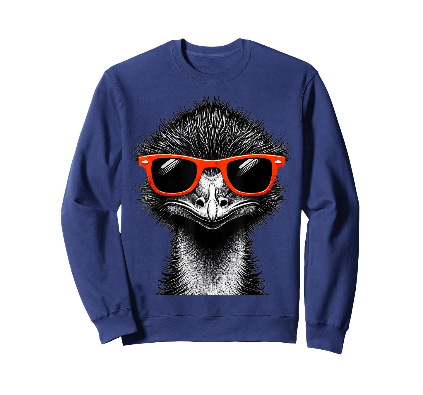 Cool Emu Bird Wearing Sunglasses Graphic Art T-Shirt