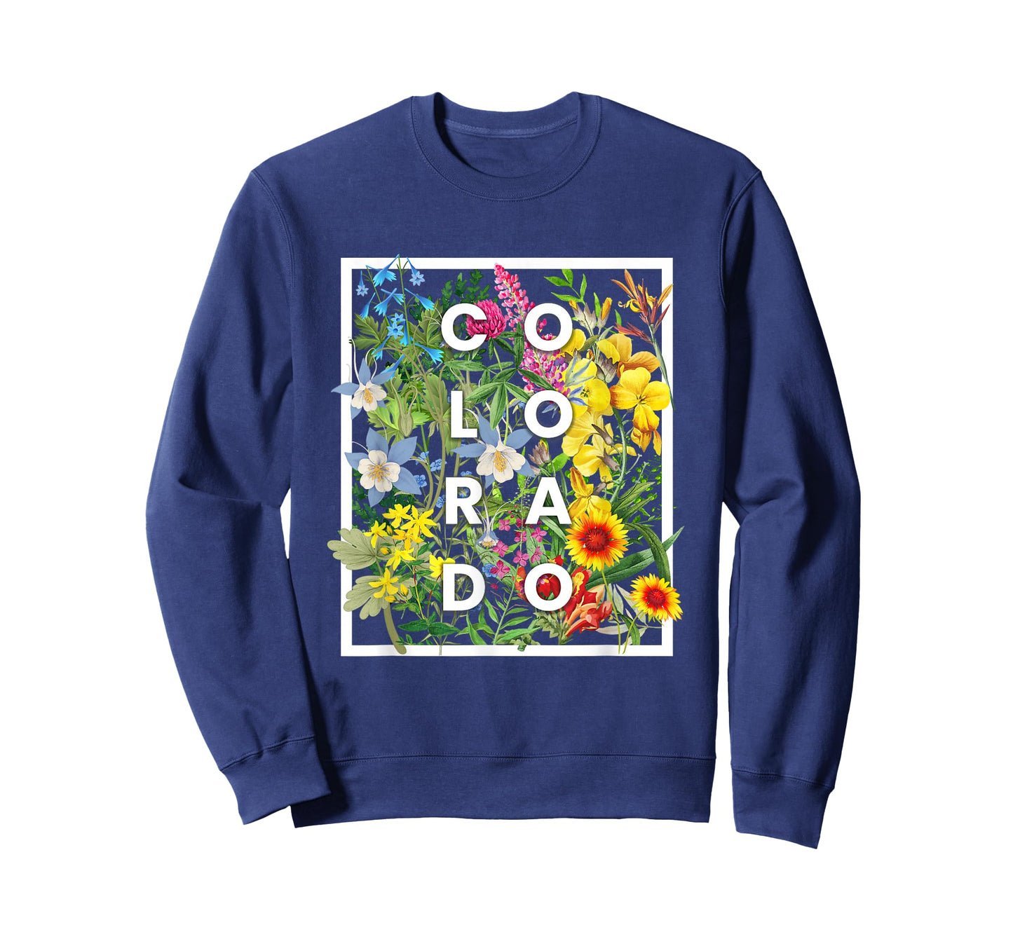 Flowers of Colorado Word Art - Coloradan Pride T-Shirt
