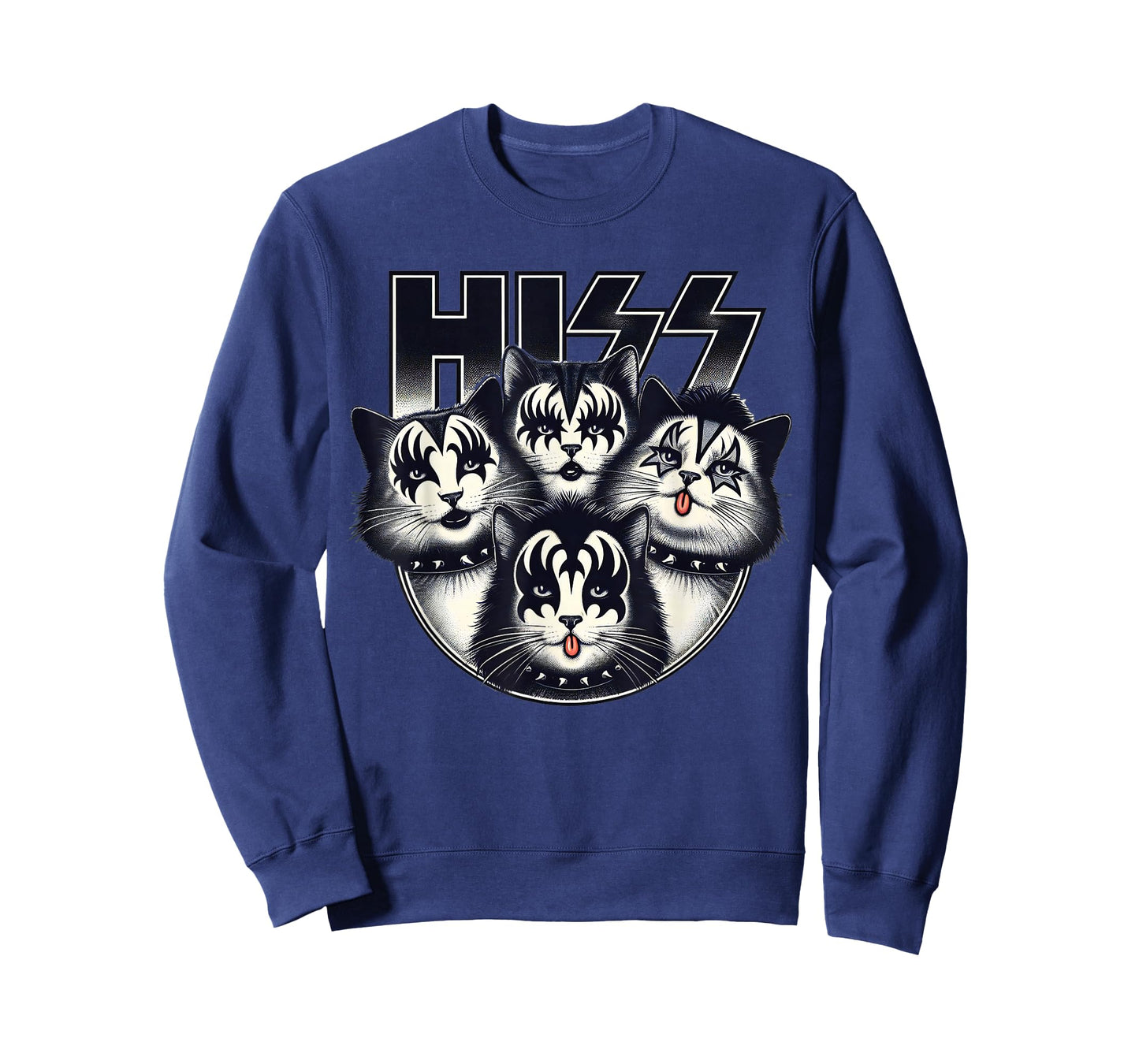 Cute Hiss Cats Rock Kittens Kitty Rocking Music Cat Lovers T-Shirt