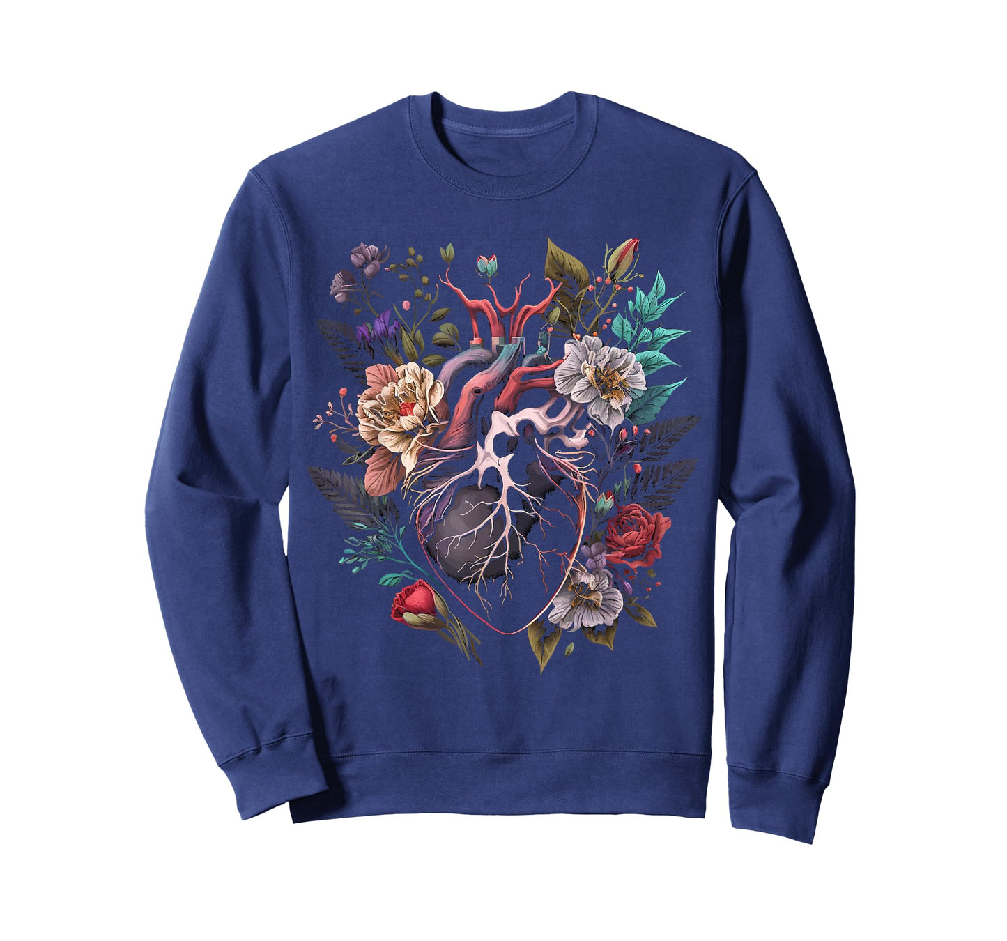 Anatomical Heart And Flowers Show Your Love T-Shirt
