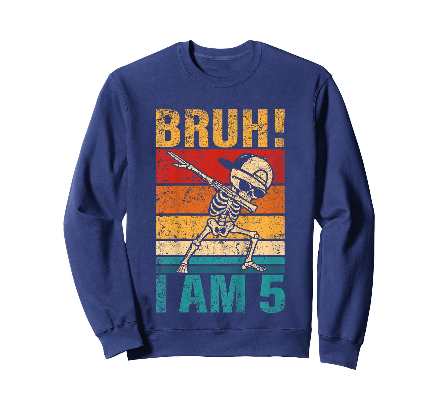 5 Year Old Birthday Dabbing Boy Bruh It's My 5th Birthday T-Shirt