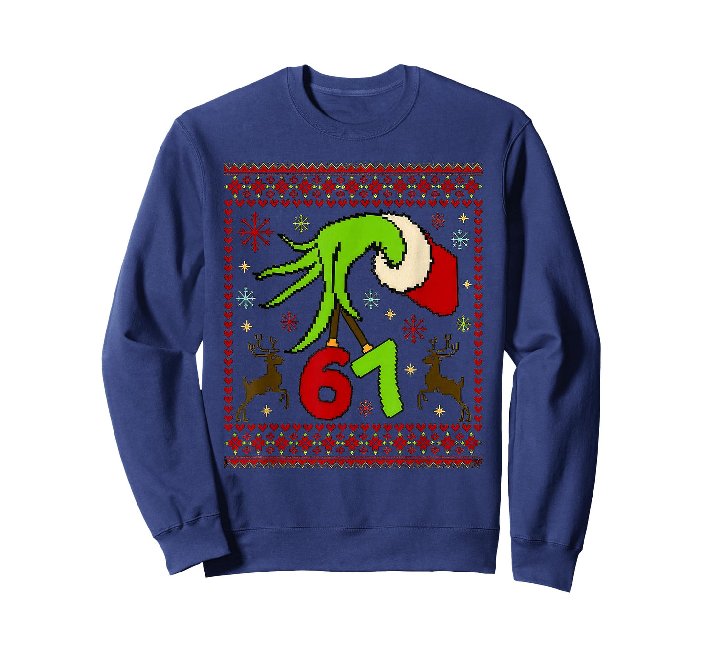 67 Meme Six Seven Kids Women Men Couple Matching Christmas T-Shirt