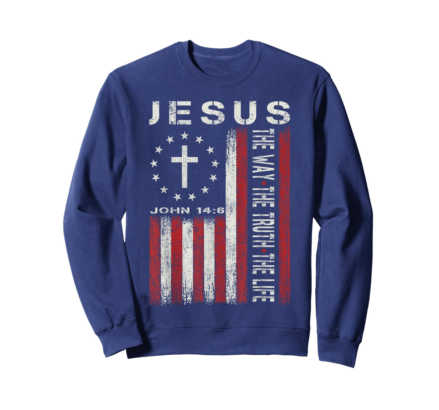 Jesus The Way Truth Life God Christian Bible Faith Religious T-Shirt