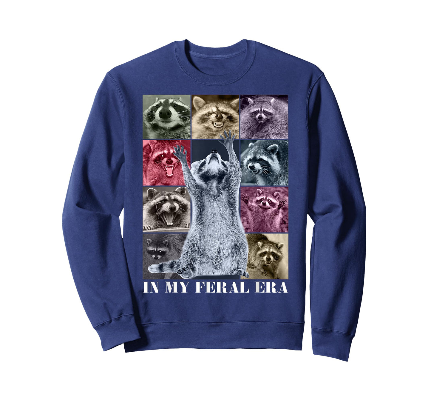 in My Feral Era Funny Raccoon Animal Meme Racoons Team Trash T-Shirt