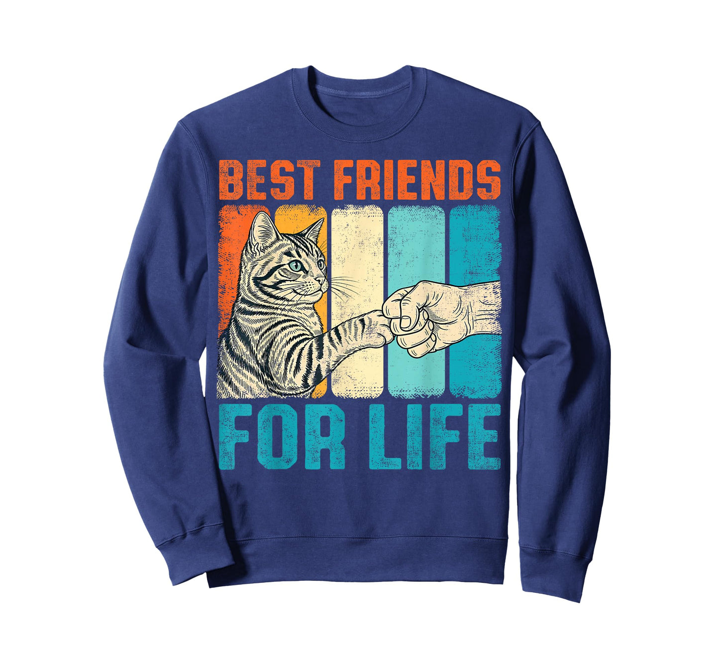 Funny Cat Best Friends for Life Fist Bump T-Shirt