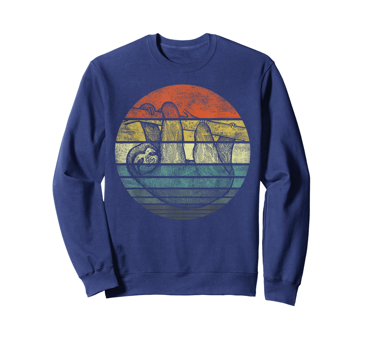 Sloth Lover Gifts Retro Sunset Funny Animal Sloth Silhouette T-Shirt