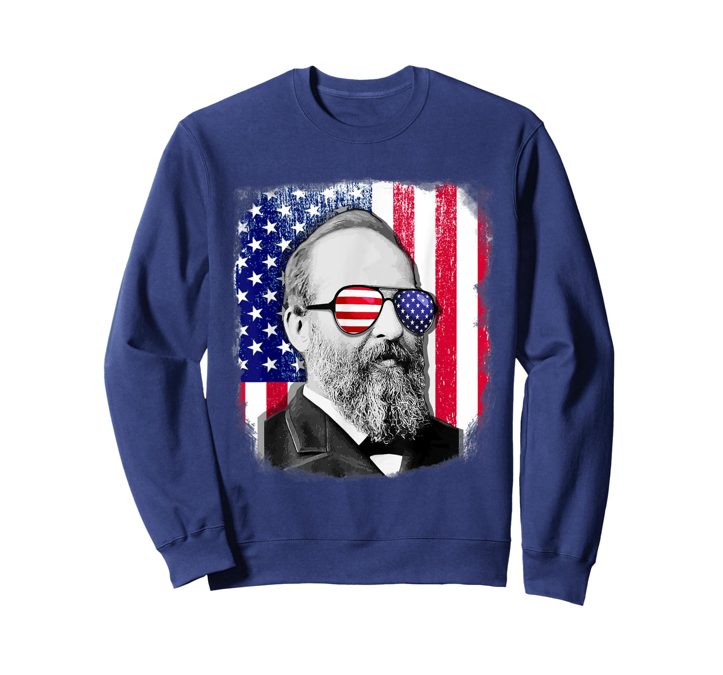 James Garfield US flag shirt 4th of July T-Shirt for Women Kids Men