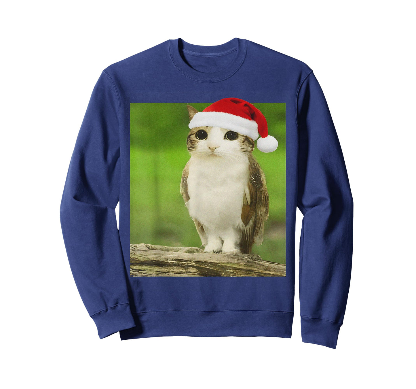 Funny Adorable Cat Owl Meme Meowl Christmas T-Shirt
