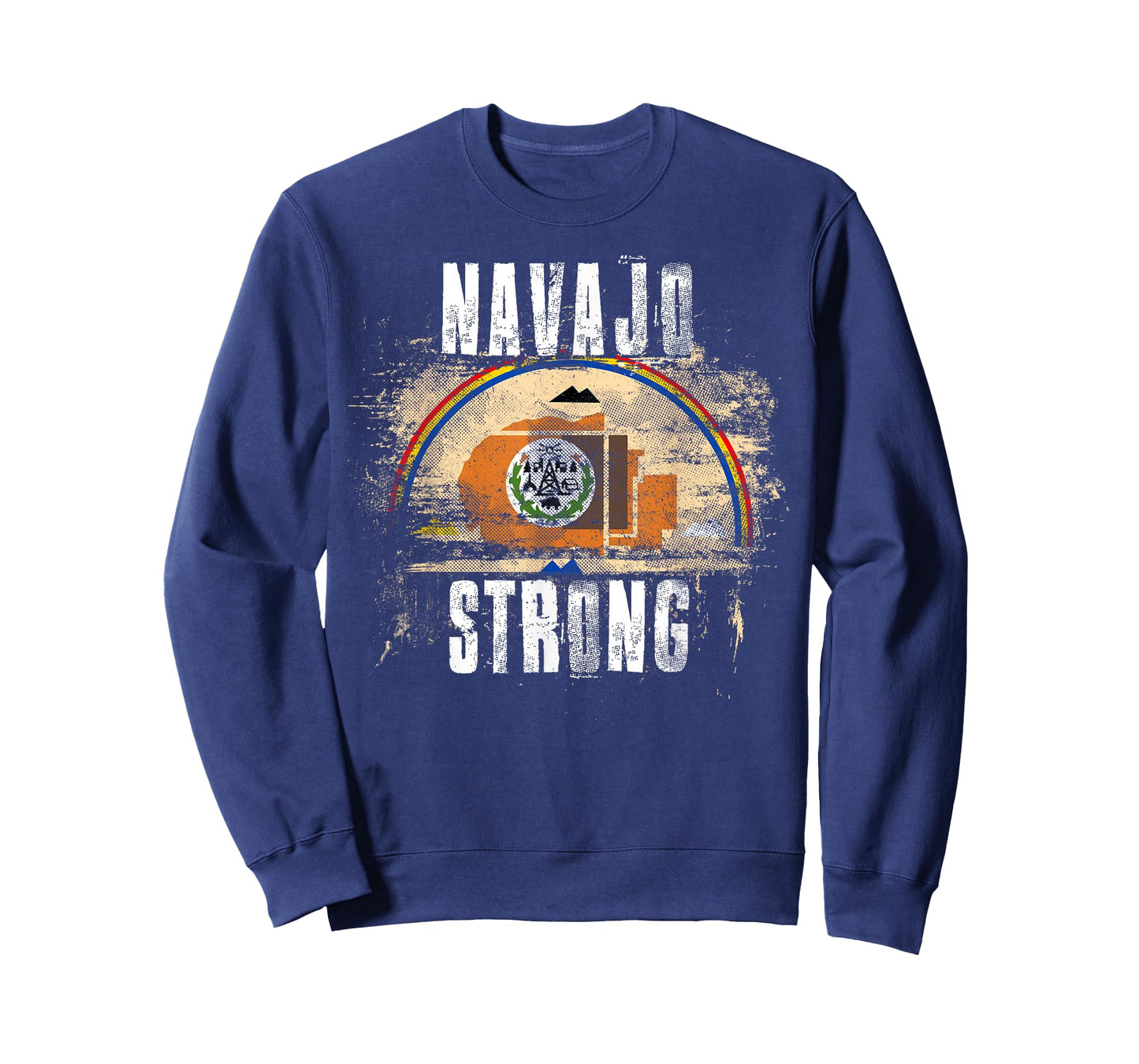 Navajo Strong Vintage Style Flag - Navajo Pride T-Shirt