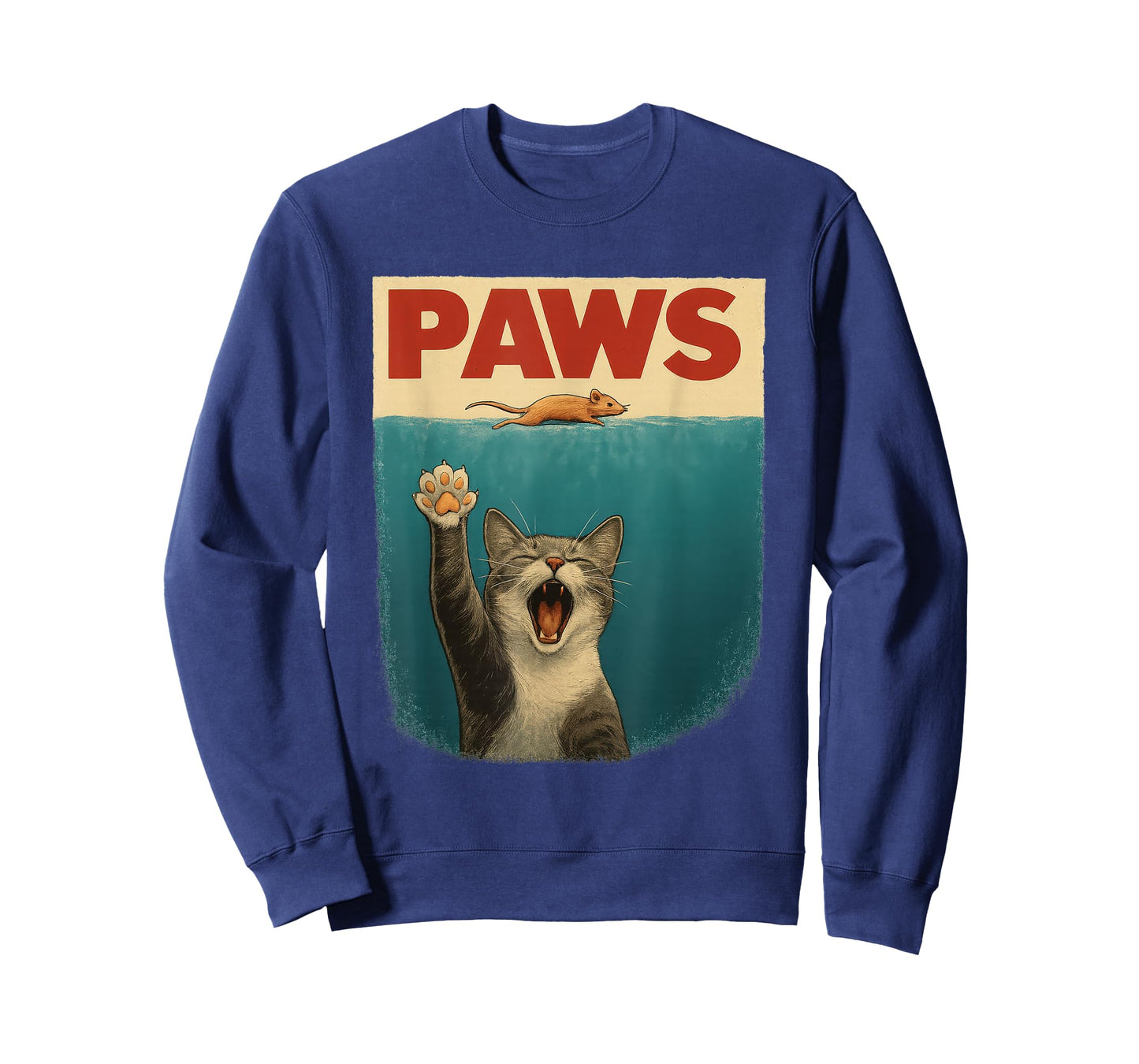 Funny Cat & Mouse Parody Retro Art – Paws T-Shirt