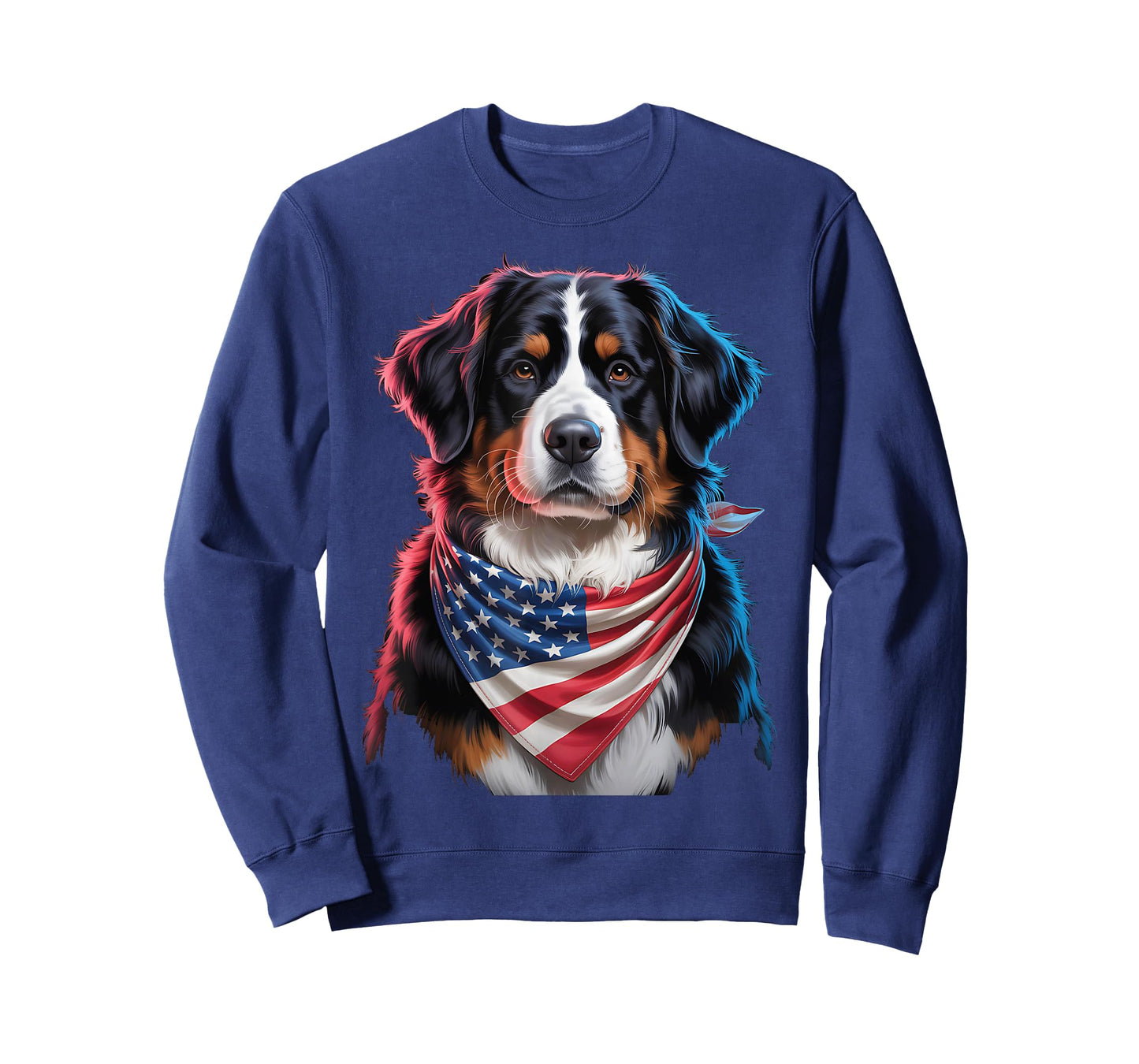 Bernese Mountain dogs usa american flag 4th of July Dog T-Shirt for Men Women Kids