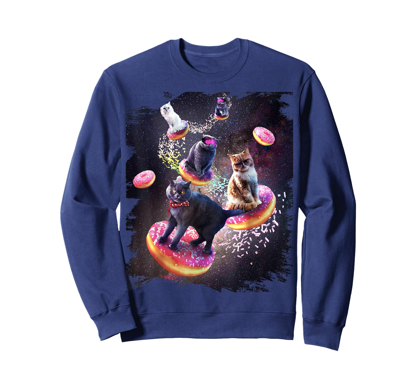 Galaxy Cat Donut - Space Cats Riding Doughnuts T-Shirt