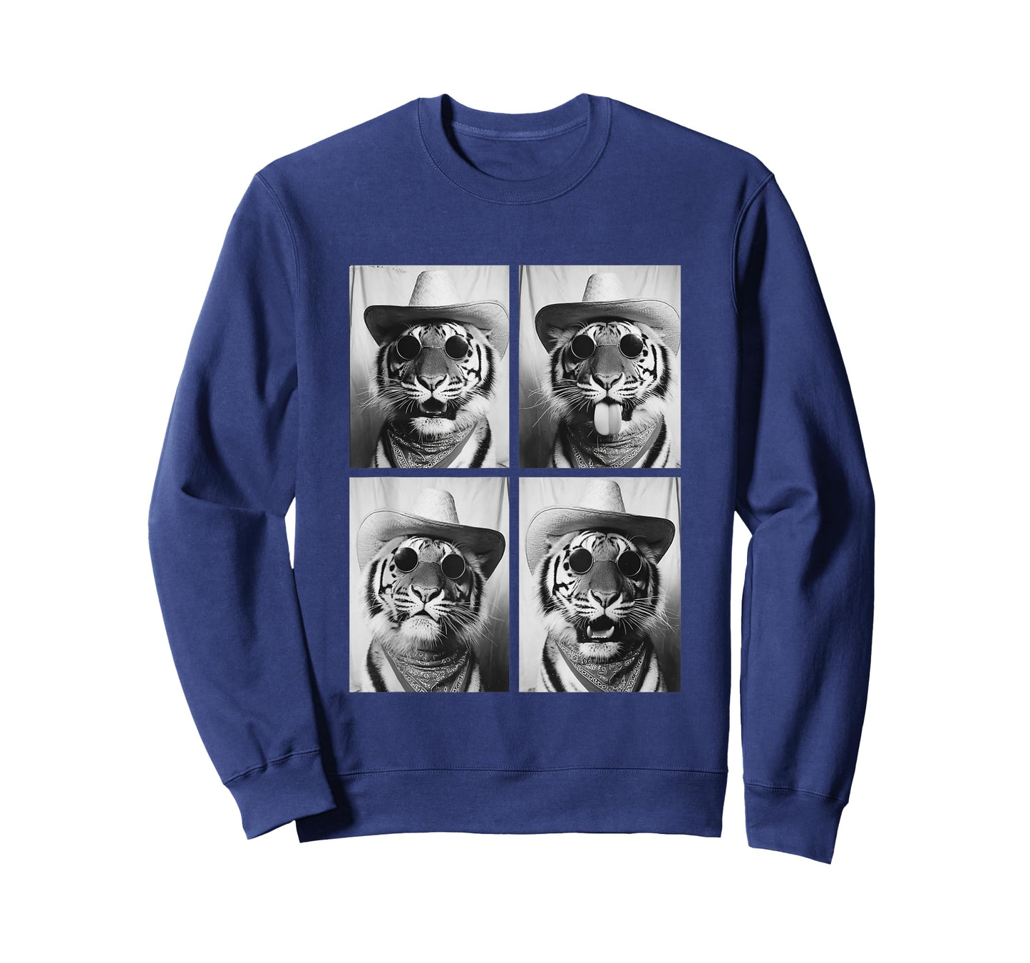 Cowboy Tigers with Sunglasses Animal Photo Booth Western T-Shirt