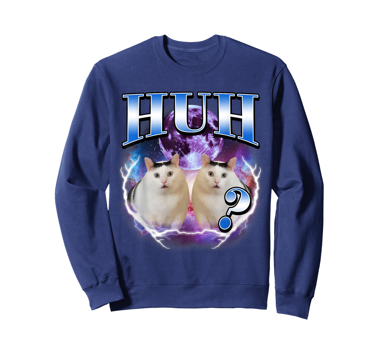 Huh Cat Chonky Funny Meme Graphic for Cat Lovers T-Shirt