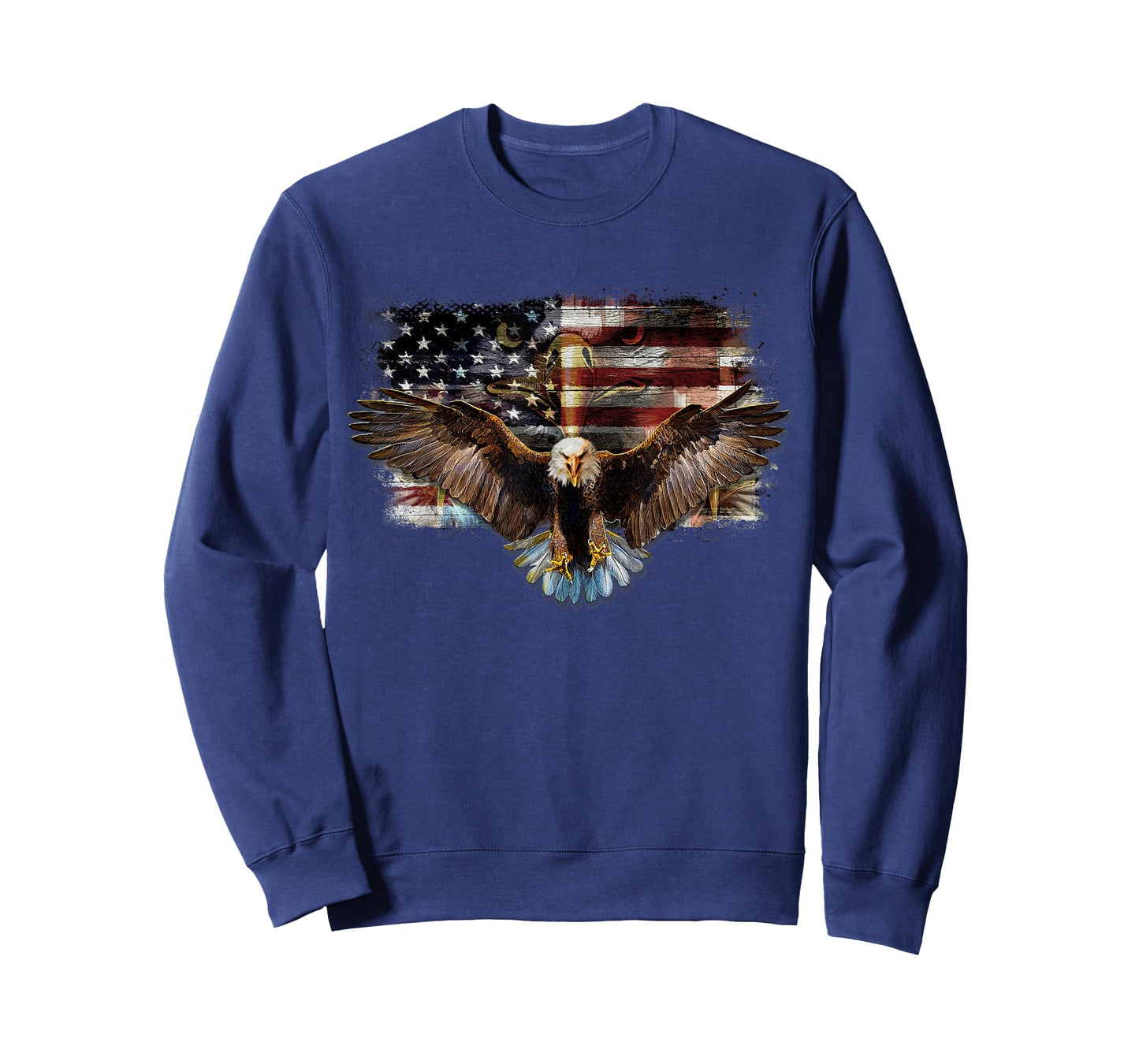 Bald Eagle 4th of July American USA Flag Eagle Patriotic T-Shirt