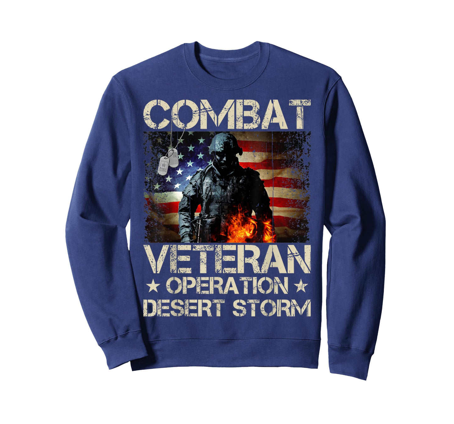 A Veteran USA Flag Combat Operation Desert Storm T-Shirt