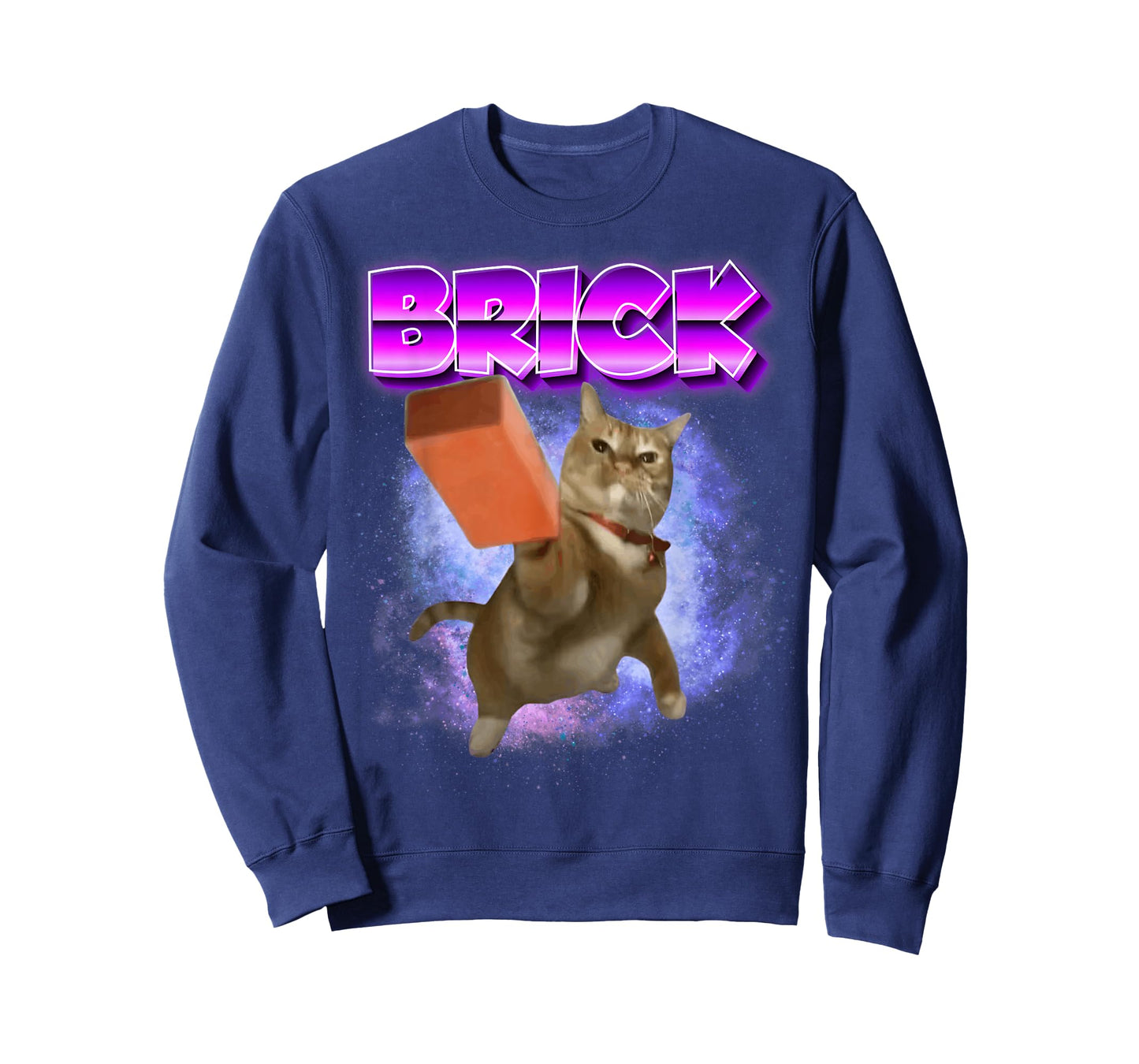 Funny Cat Throwing Brick Brainrot Memes Oddly Specific Memes T-Shirt