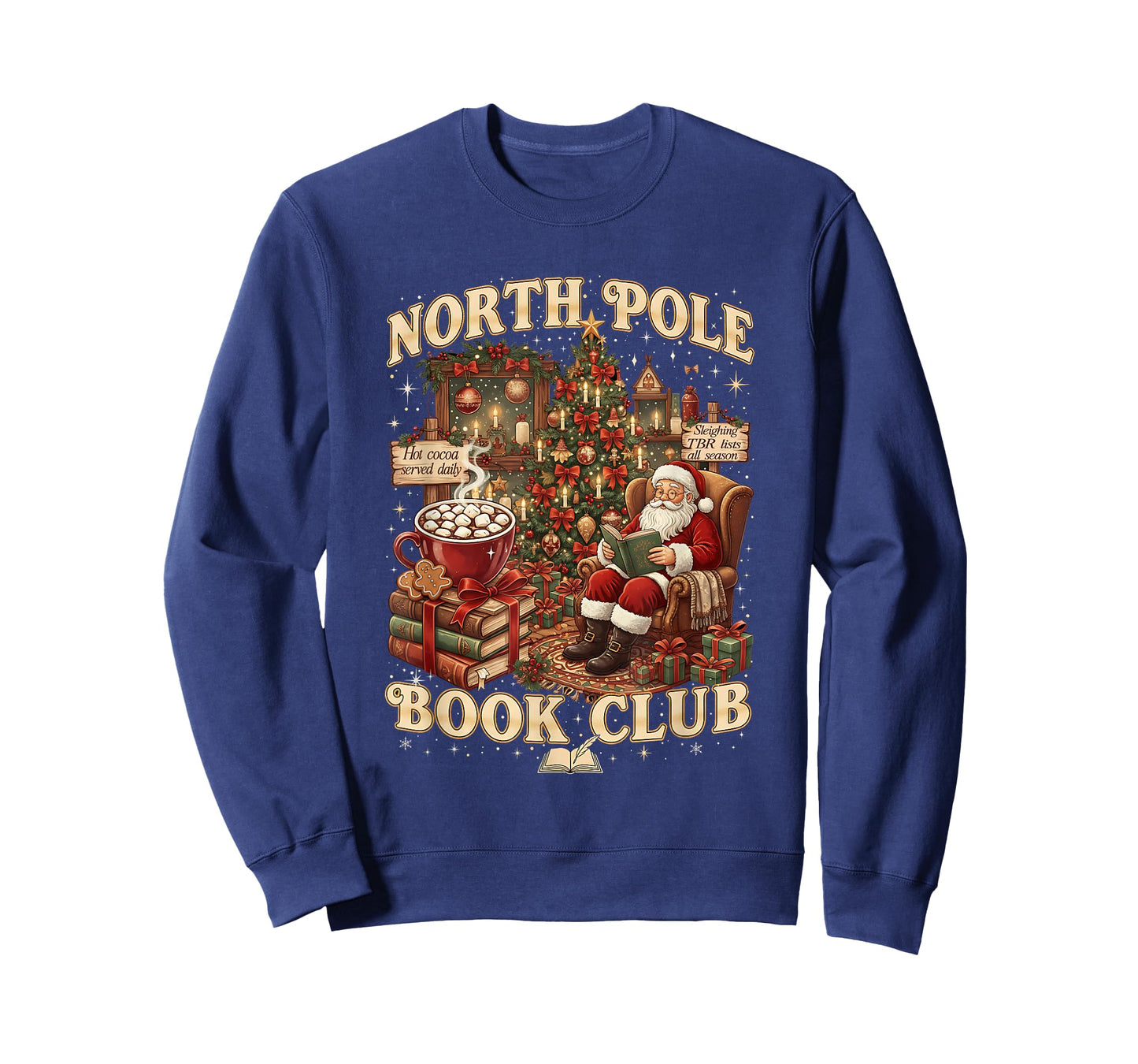 North Pole Book Club Cozy Christmas Reading Gift T-Shirt