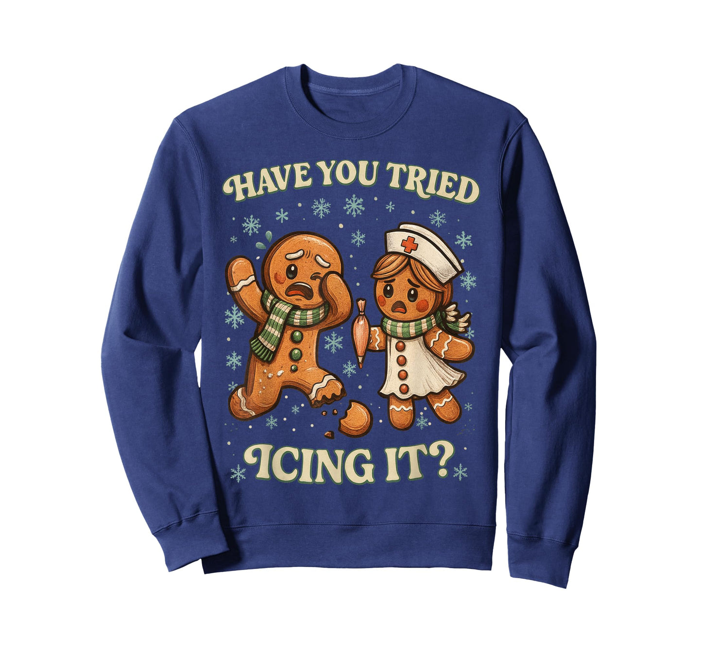 Have You Tried Icing It ? Funny Christmas Gingerbread T-Shirt