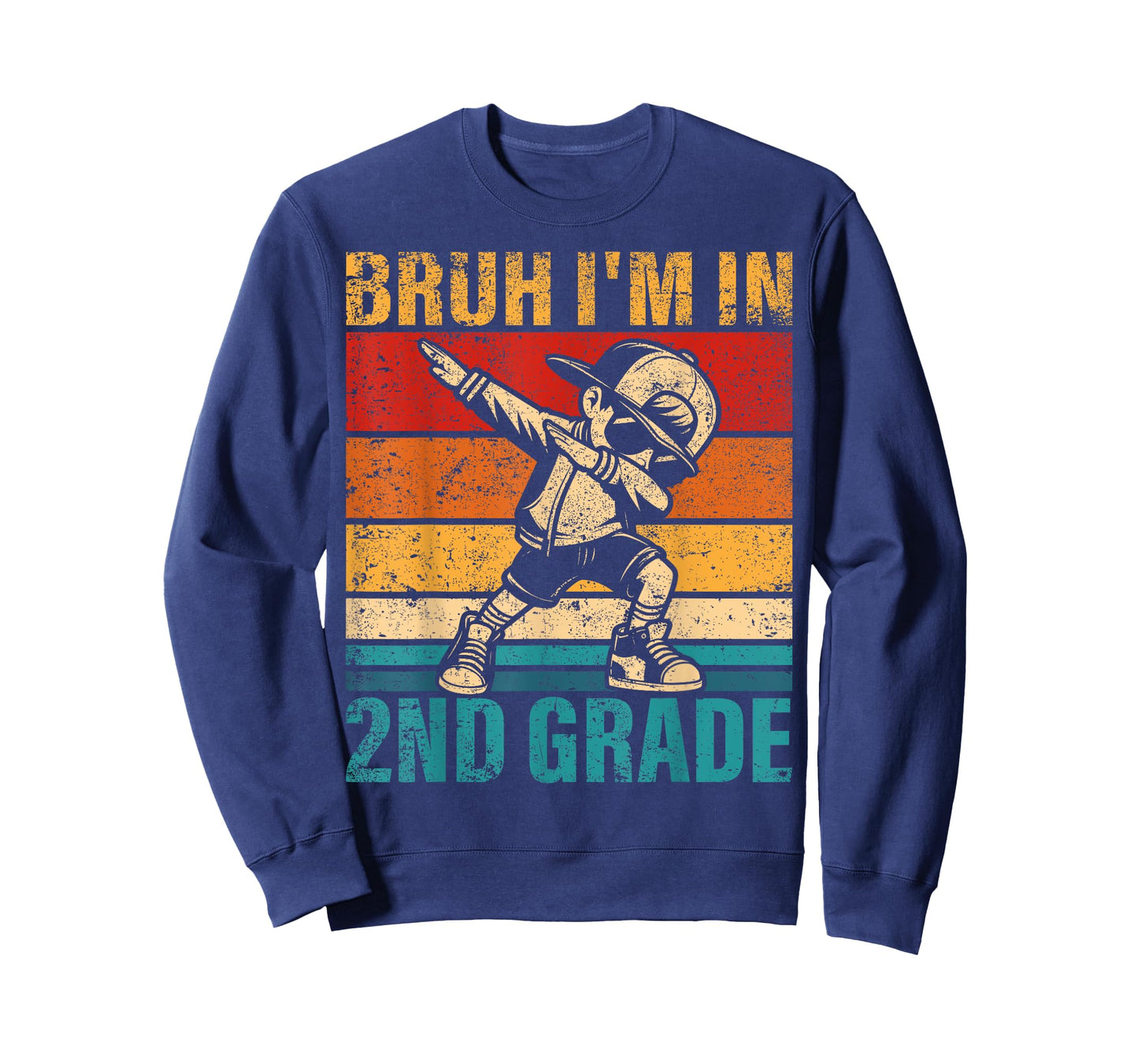 Second Grade Dabbing Boy Bruh I'm in 2nd Grade Student T-Shirt