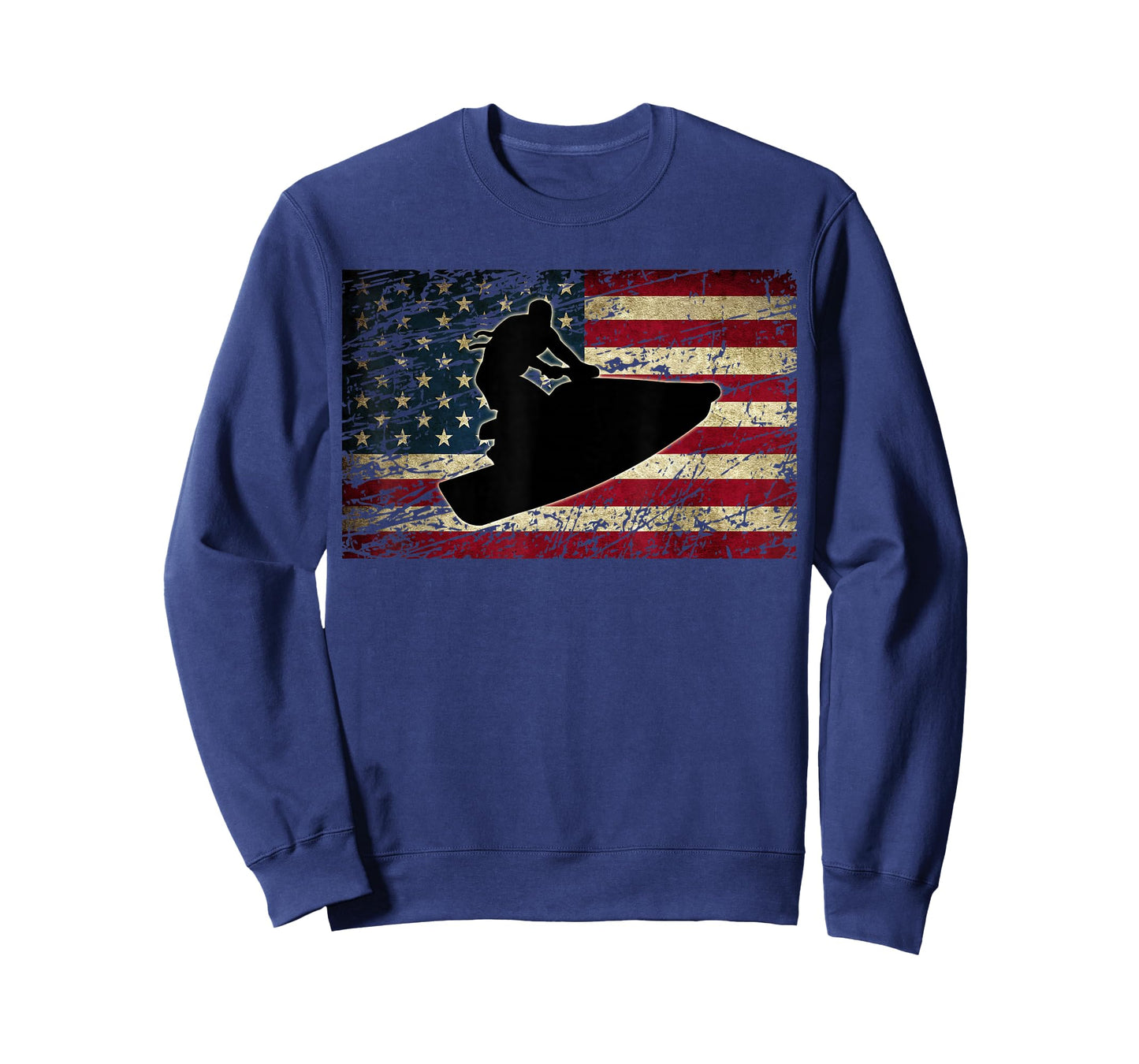 Jet Ski Shirt with American USA Flag Jetski Clothes T-Shirt