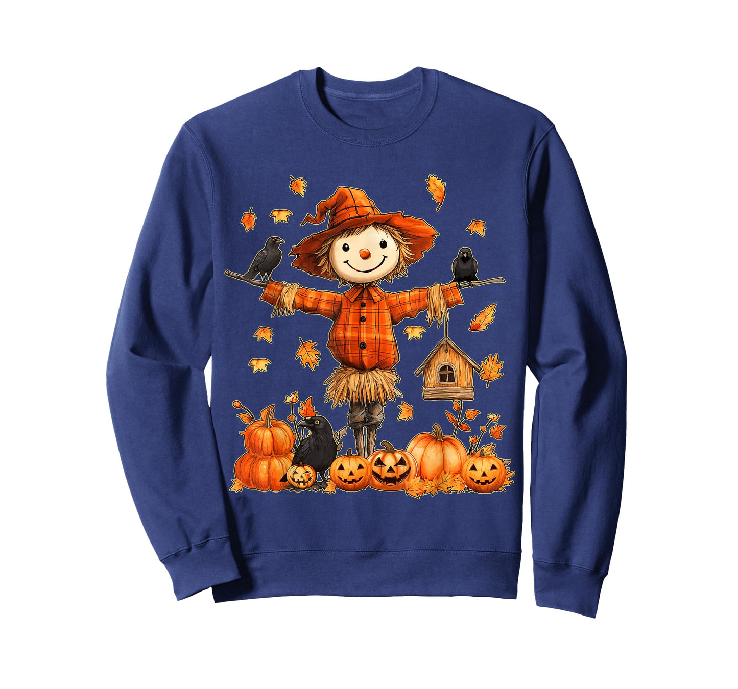 Cute Scarecrow Pumpkin Thanksgiving Halloween Hello Fall T-Shirt