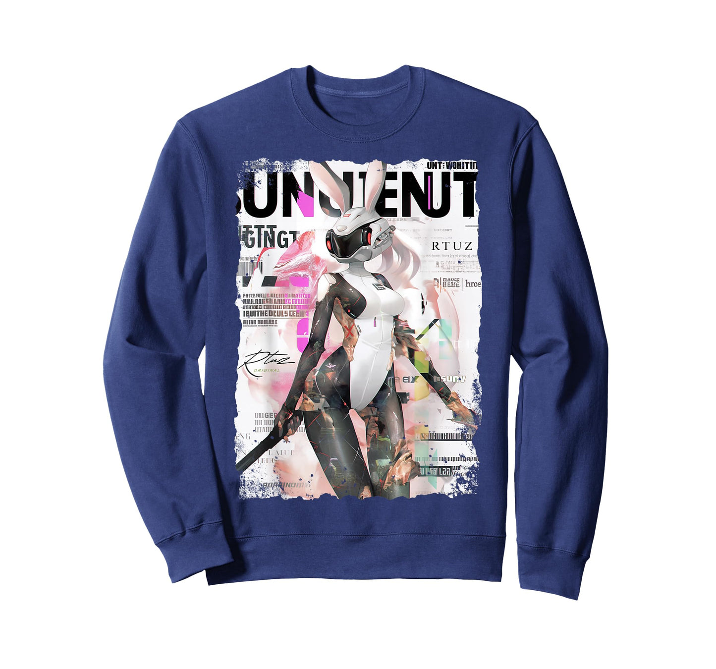 Magazine Cover Vintage Girl Bunny Collage Sexy Model Pin-Up T-Shirt