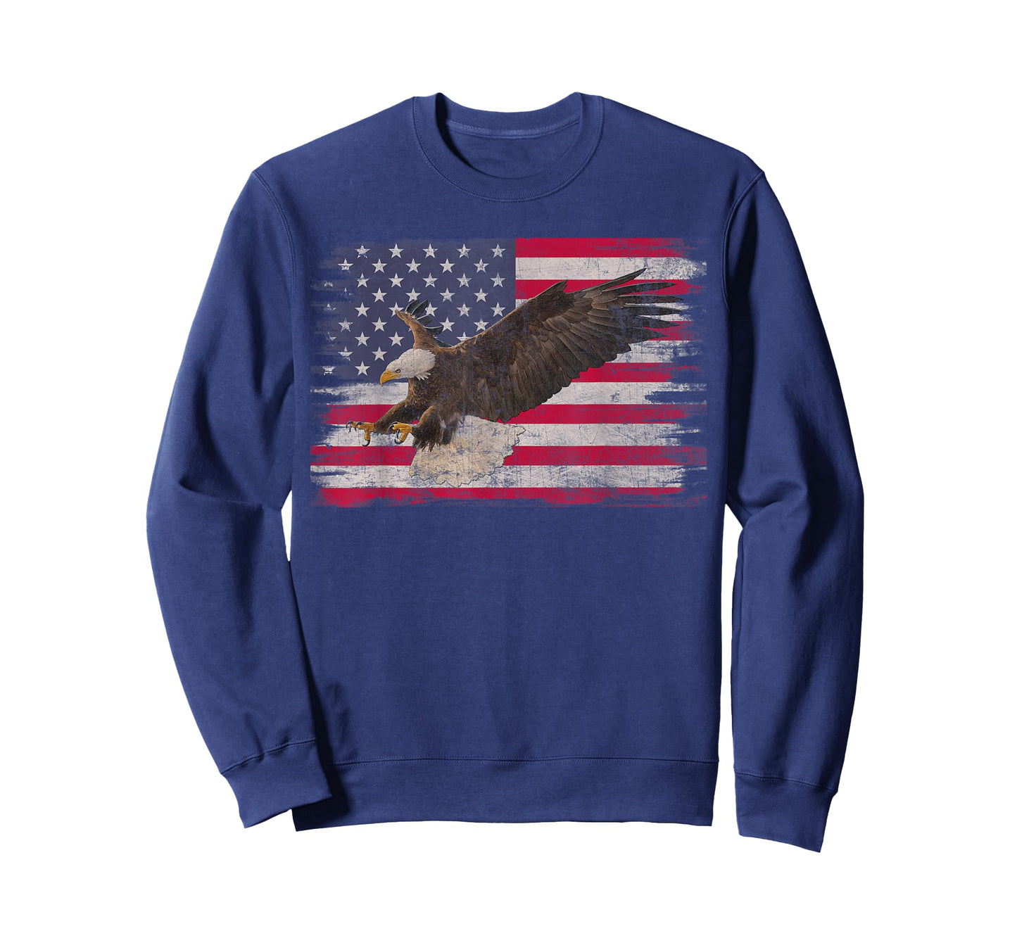 American Bald Eagle 4th Of July US Flag Patriotic Boys Men T-Shirt