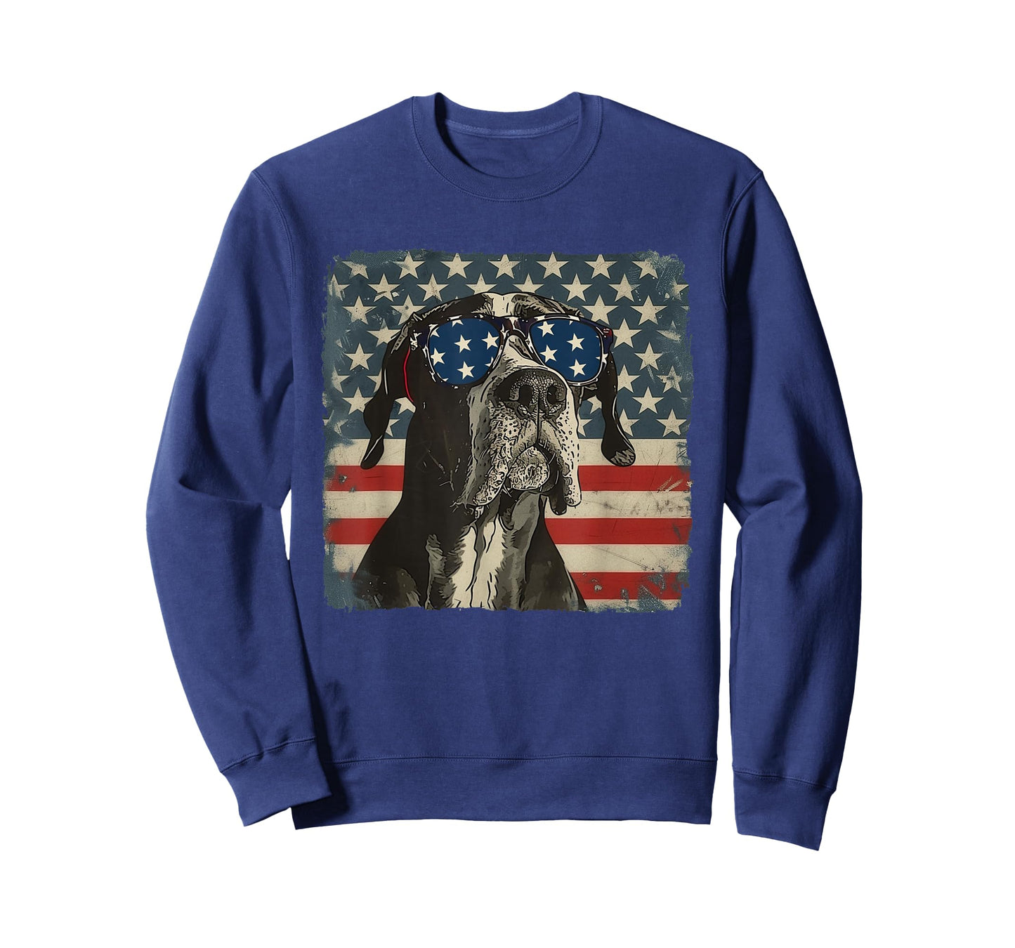 Patriotic Great Dane Dog Shirt 4th of July Women Men T-Shirt