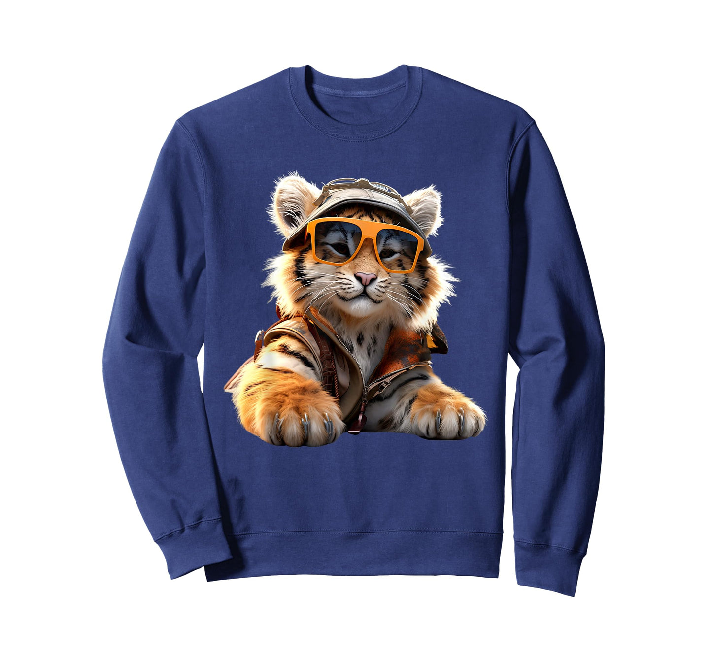 Tiger with Sunglasses I Love Tigers Wild Big Cats Cute Tiger T-Shirt