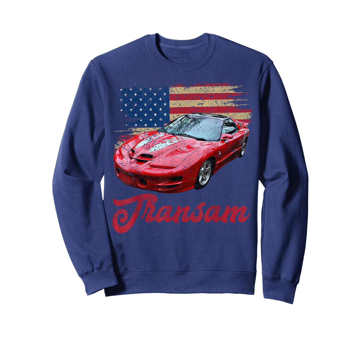 American Flag Style 4th gen Trans Am Old School Muscle Car T-Shirt