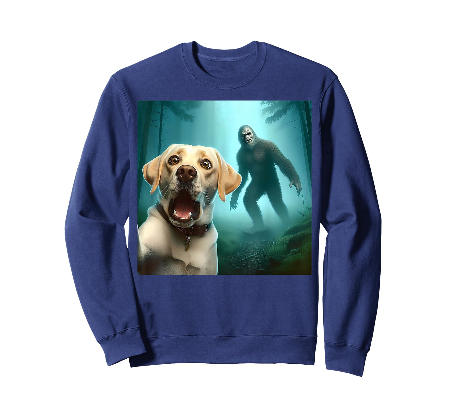 Labrador retriever Selfie with bigfoot sasquatch T-Shirt