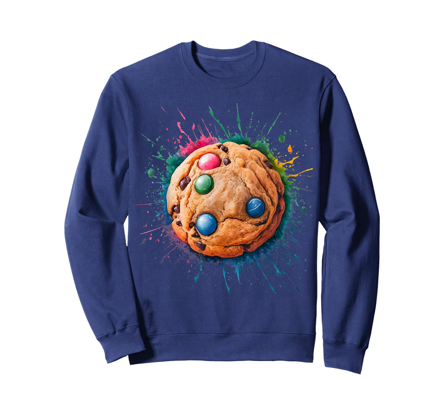 Baking Baker Men Woman Colorful Watercolor Cookie T-Shirt