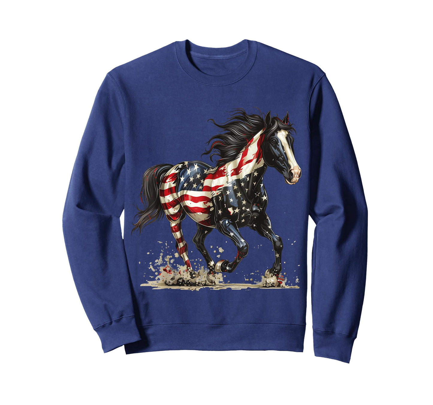 Patriotic Horse USA Flag Vintage Horse 4th of July T-Shirt