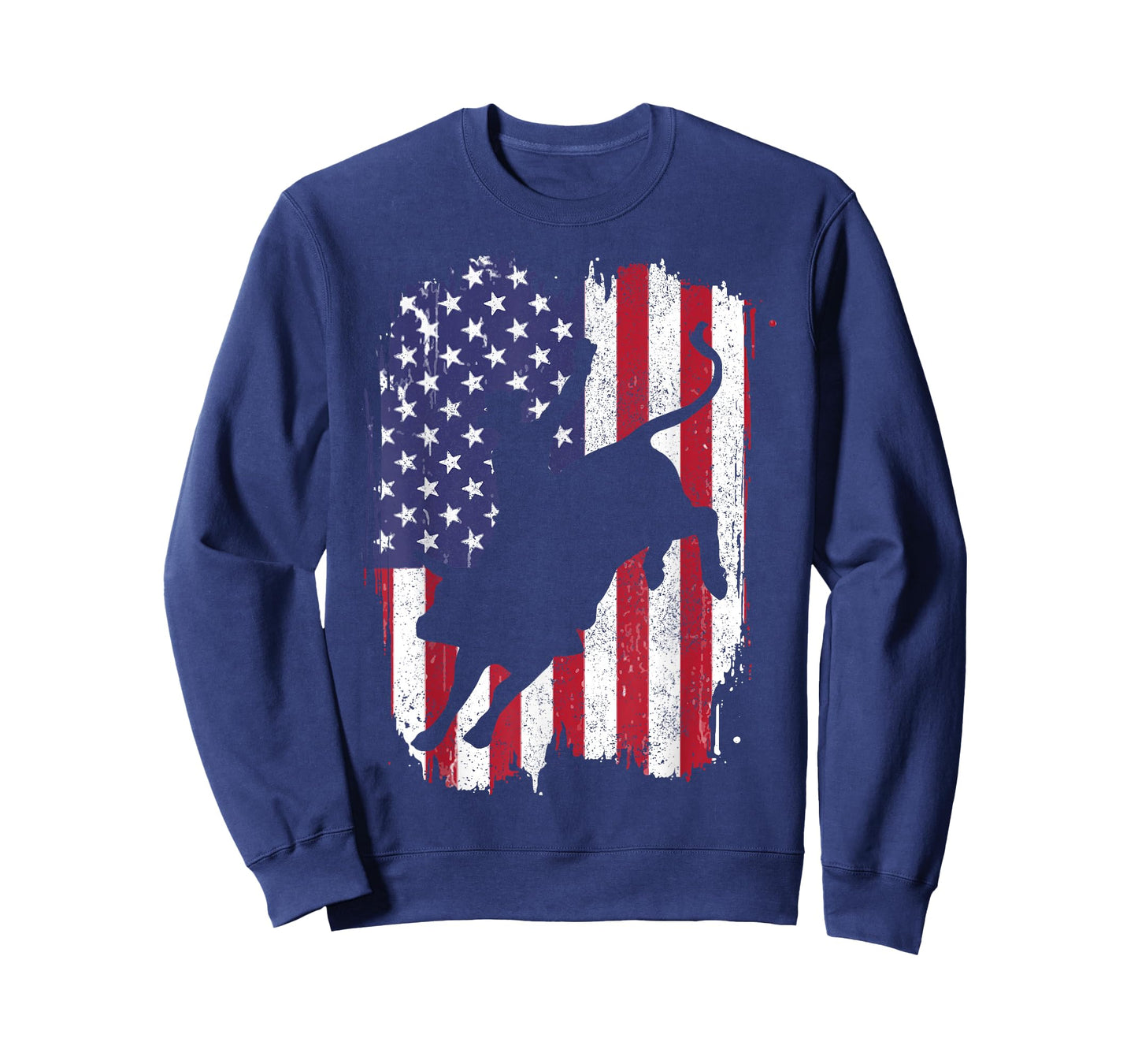 BullRiding American Flag Rodeo Patriotic T-Shirt